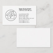 Elektricien Elektroaannemer Visitekaartje (Voorkant / Achterkant)