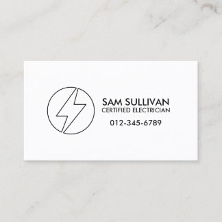 Elektricien Elektroaannemer Visitekaartje