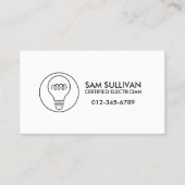 Elektricien Elektroaannemer Visitekaartje (Voorkant)