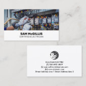Elektricien Elektroaannemer Visitekaartje (Voorkant / Achterkant)