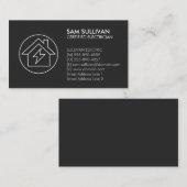 Elektricien Elektroaannemer Visitekaartje (Voorkant / Achterkant)