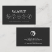 Elektricien Elektroaannemer Visitekaartje (Voorkant / Achterkant)