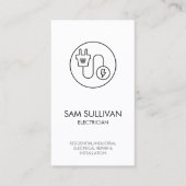 Elektricien Elektroaannemer Visitekaartje (Voorkant)