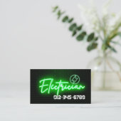 Elektricien Elektroaannemer Visitekaartje (Staand voorkant)