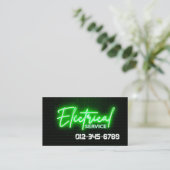 Elektricien Elektroaannemer Visitekaartje (Staand voorkant)