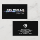 Elektricien Elektroaannemer Visitekaartje (Voorkant / Achterkant)