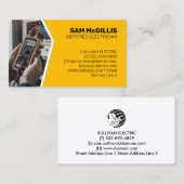 Elektricien Elektroaannemer Visitekaartje (Voorkant / Achterkant)