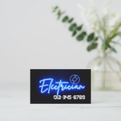 Elektricien Elektroaannemer Visitekaartje (Staand voorkant)