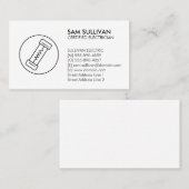 Elektricien Elektroaannemer Visitekaartje (Voorkant / Achterkant)