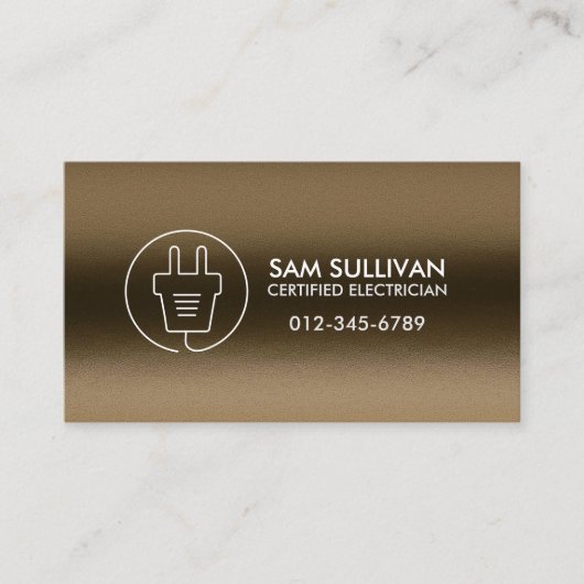Elektricien Elektroaannemer Visitekaartje (Voorkant)