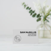 Elektricien Elektroaannemer Visitekaartje (Staand voorkant)