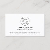 Elektricien Elektroaannemer Visitekaartje (Voorkant)