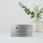 Elektricien Elektroaannemer Visitekaartje (Staand voorkant)