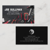 Elektricien Elektroaannemer Visitekaartje (Voorkant / Achterkant)