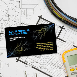 Elektricien Elektrotechnisch Aannemer Visitekaartje
