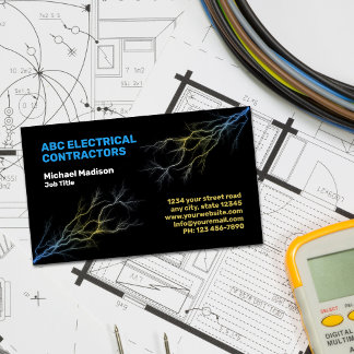 Elektricien | Elektrotechnisch Aannemer Visitekaartje