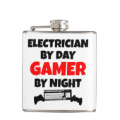 elektricien-gamer heupfles (Voorkant)