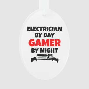 elektricien-gamer ornament
