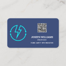 Elektricien gepersonaliseerde QR