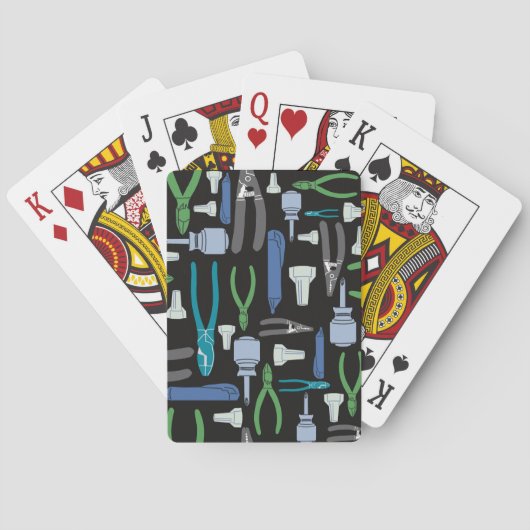 Elektricien Gereedschap Pokerkaarten Cadeaubon (Achterkant)