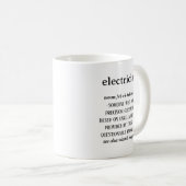 Elektricien Gift Elektricien Koffie Koffiemok (Voorkant rechts)