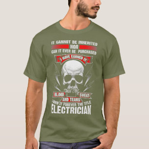 elektricien Gift Funny Professie Pride T-shirt
