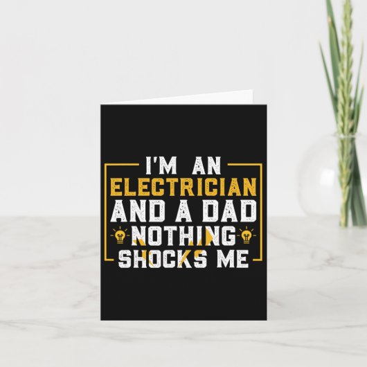 Elektricien Grappig Elektrotechniek Elektrica Kaart (Voorkant)