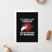 Elektricien Grappig Solderen Als het Ruikt Als Kip Notitiekaartje (Voorkant / Achterkant in situ)