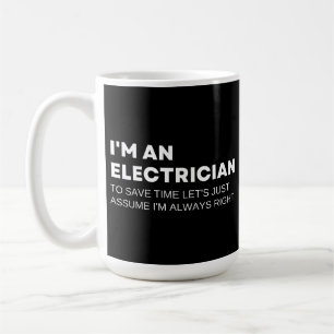 Elektricien Grappige Spreuk Koffiemok