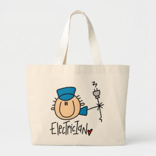 Elektricien Grote Tote Bag