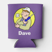 Elektricien Handelaar met Naam Blikjeskoeler (Voorkant)