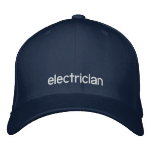 Elektricien hoed geborduurde pet