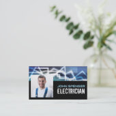 Elektricien Home Wiring Service Verlichting Visitekaartje (Staand voorkant)