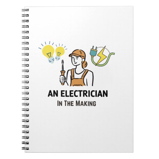 Elektricien in de maak notitieboek (Voorkant)