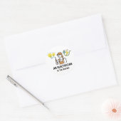 Elektricien in opleiding ronde sticker (Envelop)
