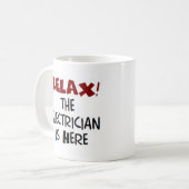 elektricien is hier koffiemok (Voorkant links)