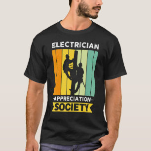 Elektricien Job Collega En Medewerker Maatschappij T-shirt