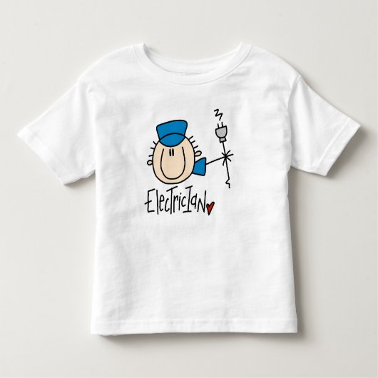 elektricien kinder shirts (Voorkant)