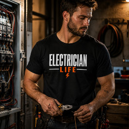 Elektricien Leven T-shirt Trotse Elektrikien Arbei