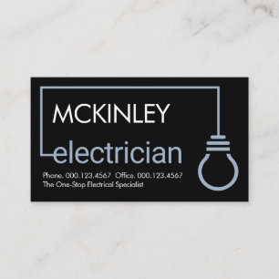 Elektricien Lichtbolbedrading Circuit Visitekaartje