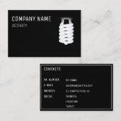 elektricien/lichtontwerper visitekaartje (Voorkant / Achterkant)