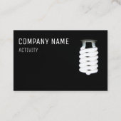 elektricien/lichtontwerper visitekaartje (Voorkant)