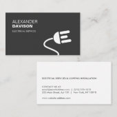 ELEKTRICIEN LOGO MODERN VISITEKAARTJE I (Voorkant / Achterkant)