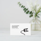ELEKTRICIEN LOGO MODERN VISITEKAARTJE II (Staand voorkant)