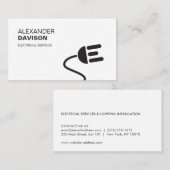 ELEKTRICIEN LOGO MODERN VISITEKAARTJE II (Voorkant / Achterkant)
