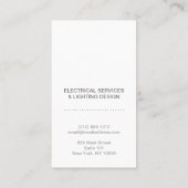 ELEKTRICIEN LOGO MODERN VISITEKAARTJE III (Achterkant)