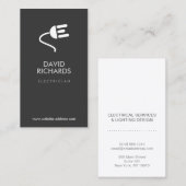 ELEKTRICIEN LOGO MODERN VISITEKAARTJE III (Voorkant / Achterkant)