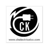 Elektricien logo ontwerp  zelfinktende stempel (Design)