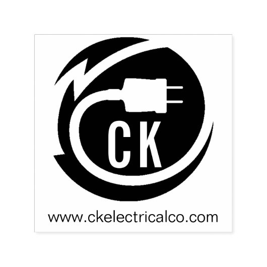 Elektricien logo ontwerp  zelfinktende stempel (Design)