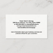 Elektricien-Logo | woonhuis Visitekaartje (Achterkant)